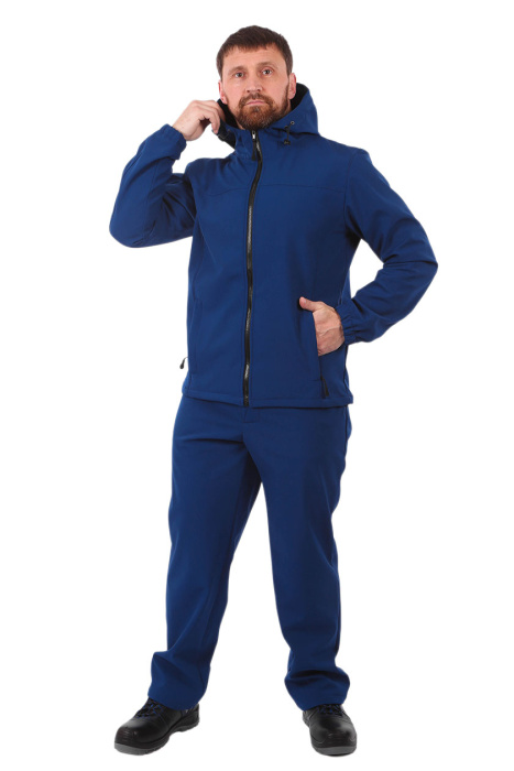 Костюм «КОС 855» софтшелл флис-мембрана синий
