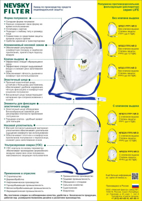 Респиратор NF821, FFP1